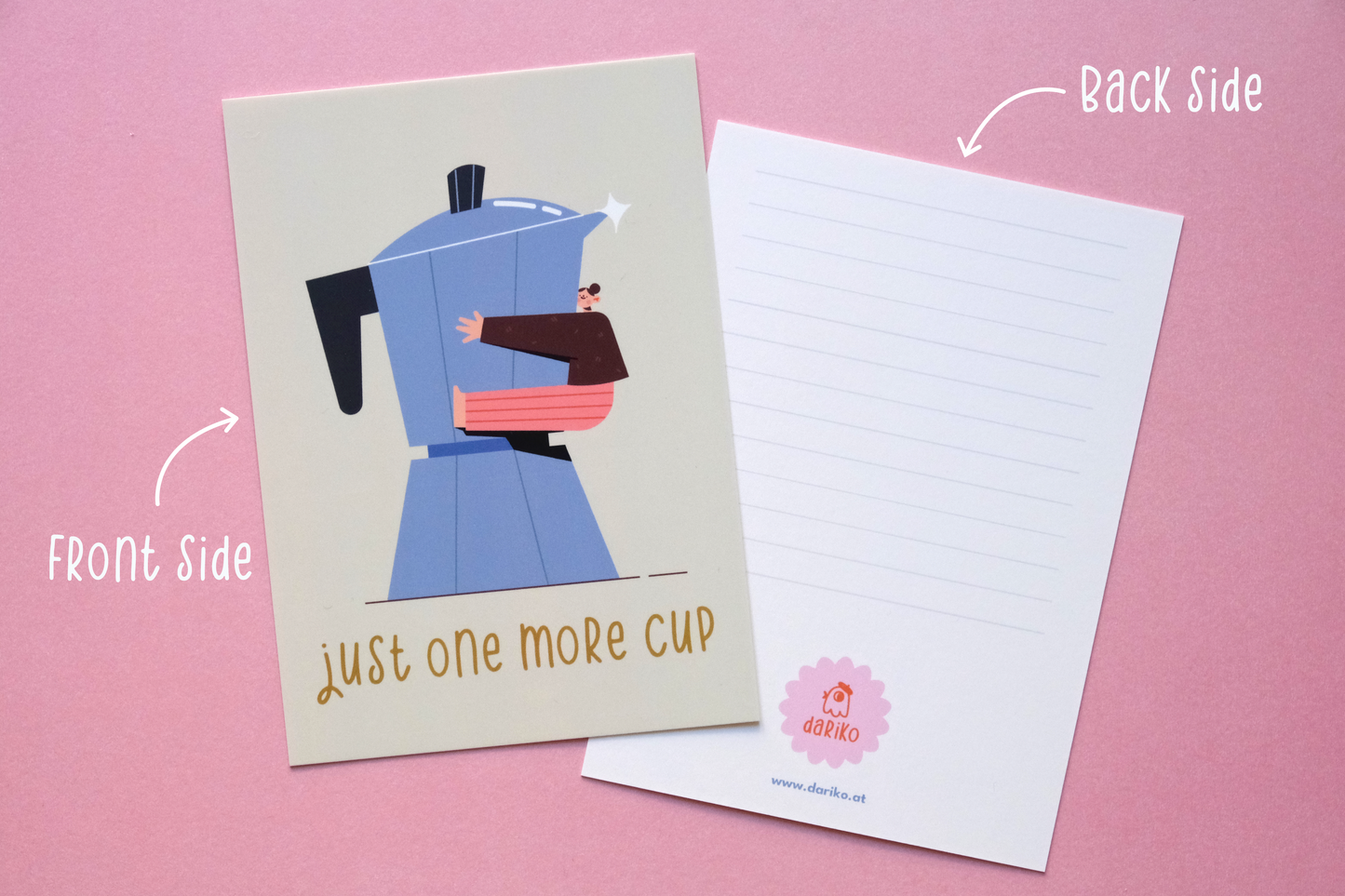 Team Coffee postcard