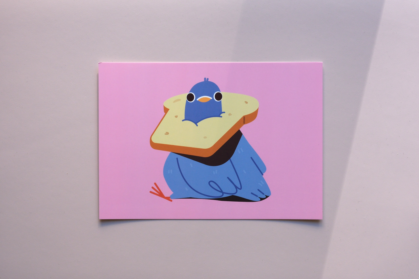 Pigeon in Toast art print