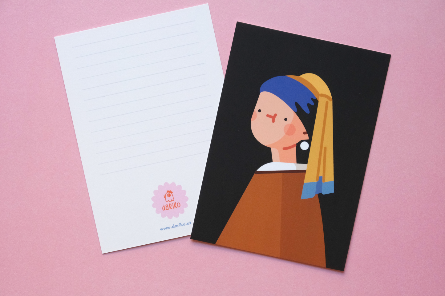 Girl with a Pearl postcard