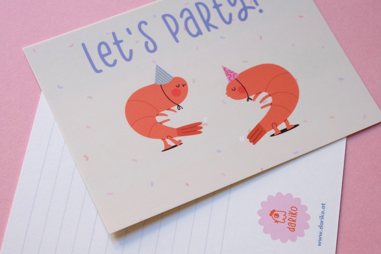Party Shrimps postcard